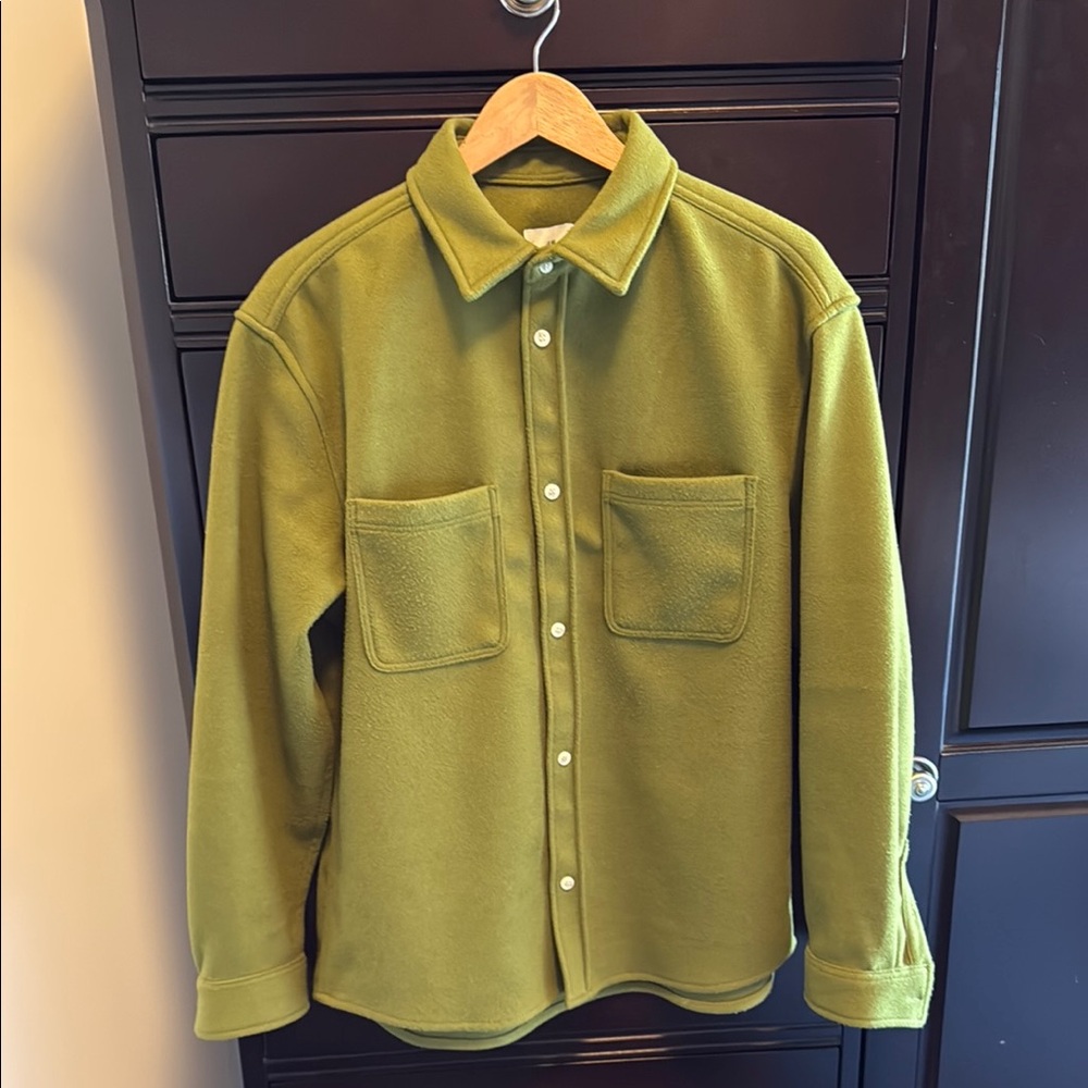 H&M Olive Green Casual Button Down Shirt